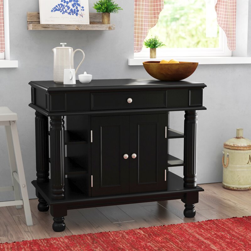 August Grove® Collette Kitchen Island & Reviews